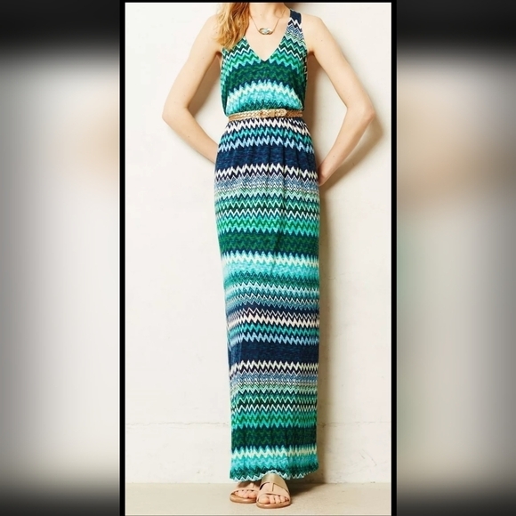 The Addison Story Dresses & Skirts - The Addison Story Women's Size XS The Green Juxtapose Striped Maxi Dress NO BELT